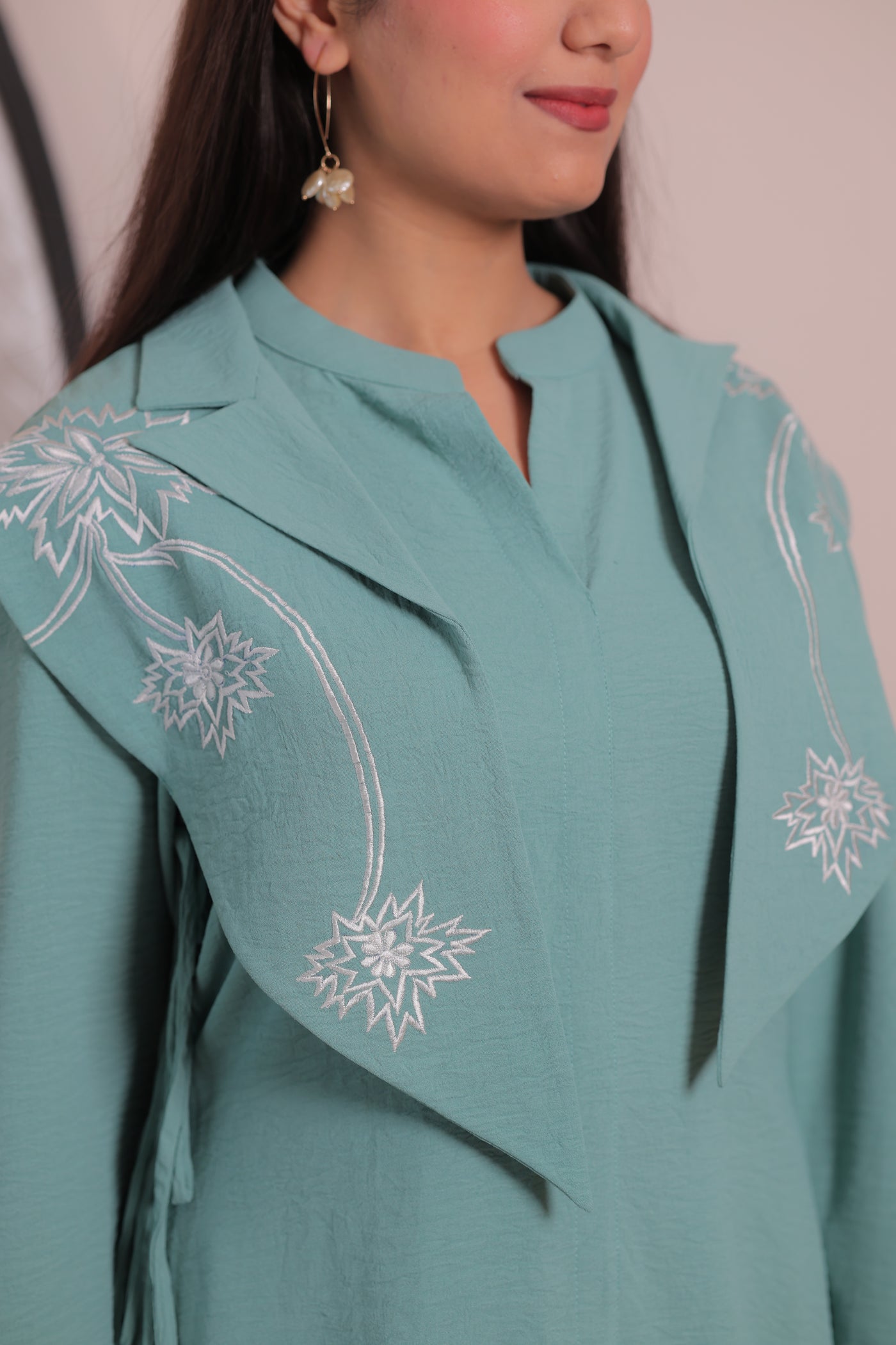 Iteer coral blue detachable jacket co-ord  set