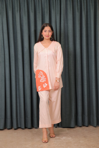 Iteer peach with coral co-ord set