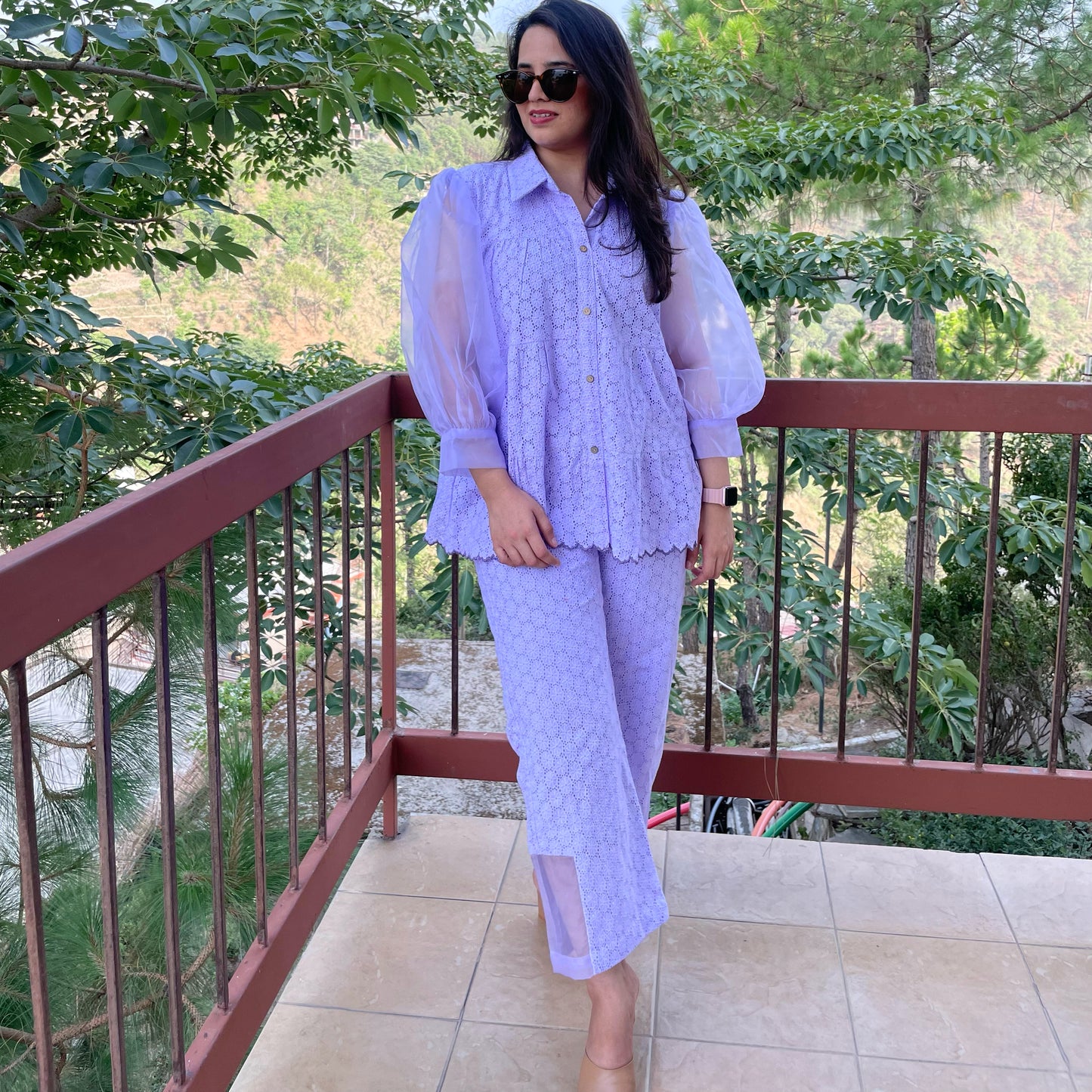 CHIKANKARI CO-ORD SET