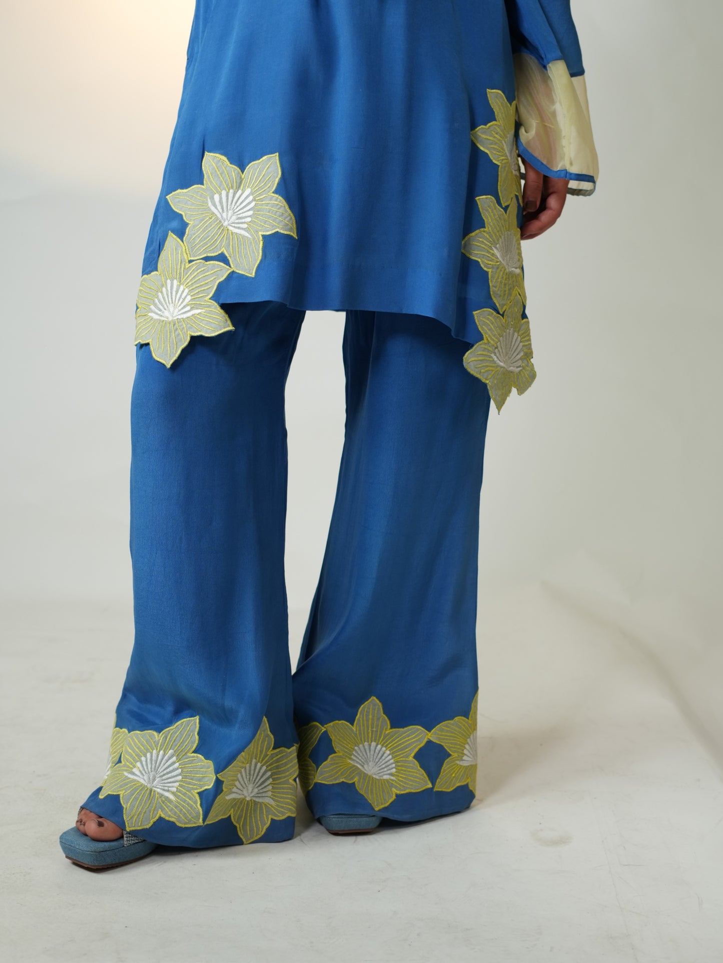 ROYAL BLUE PATCH WORK CO-ORD SET